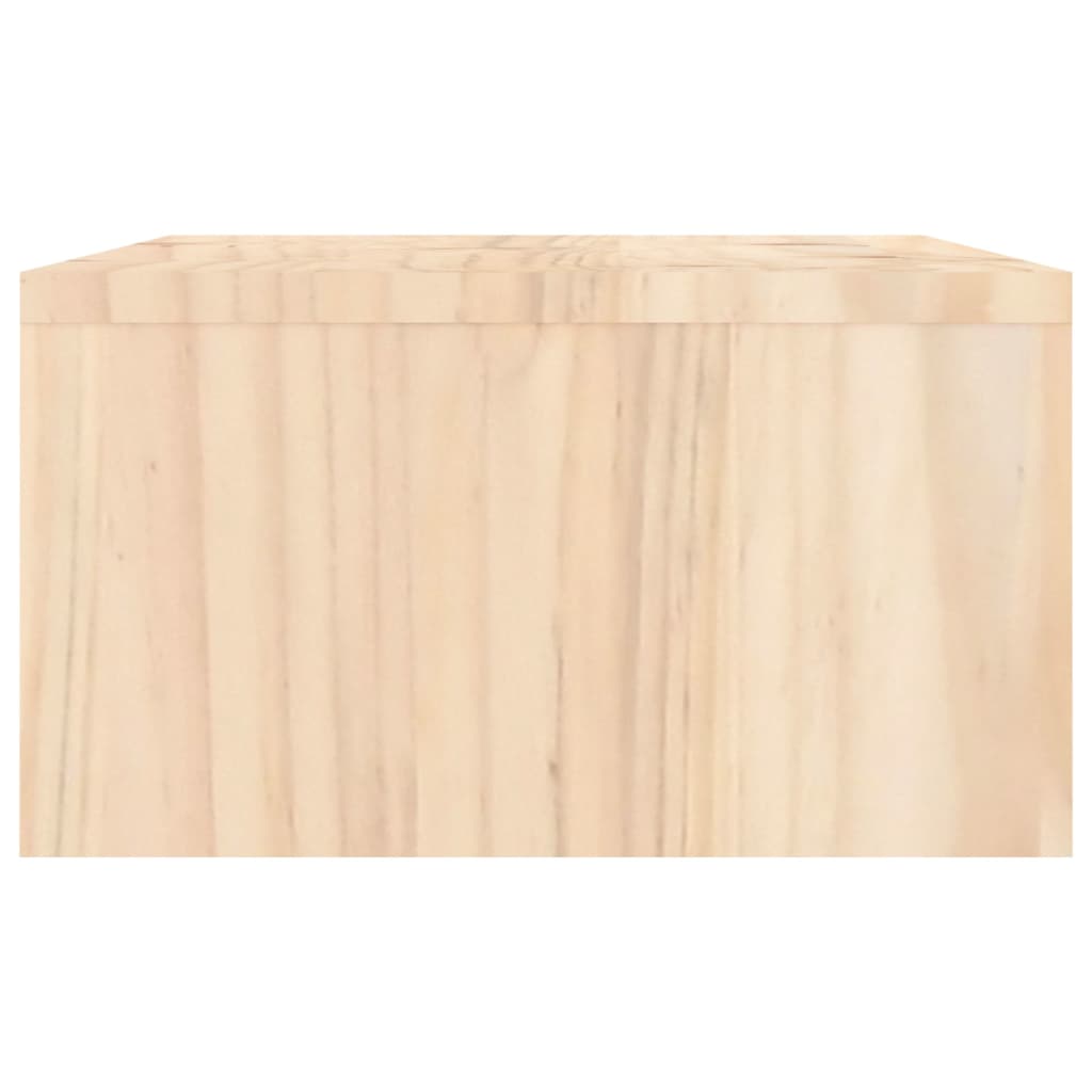 Monitorstandaard Massief Grenenhout 100 x 27 x 15 cm Naturel