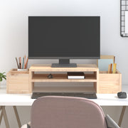Monitorstandaard 70x27,5x15 cm massief grenenhout