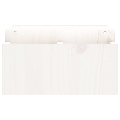 Monitorstandaard 70X27,5X15 Cm Massief Grenenhout 70 x 27.5 x 15 cm Wit