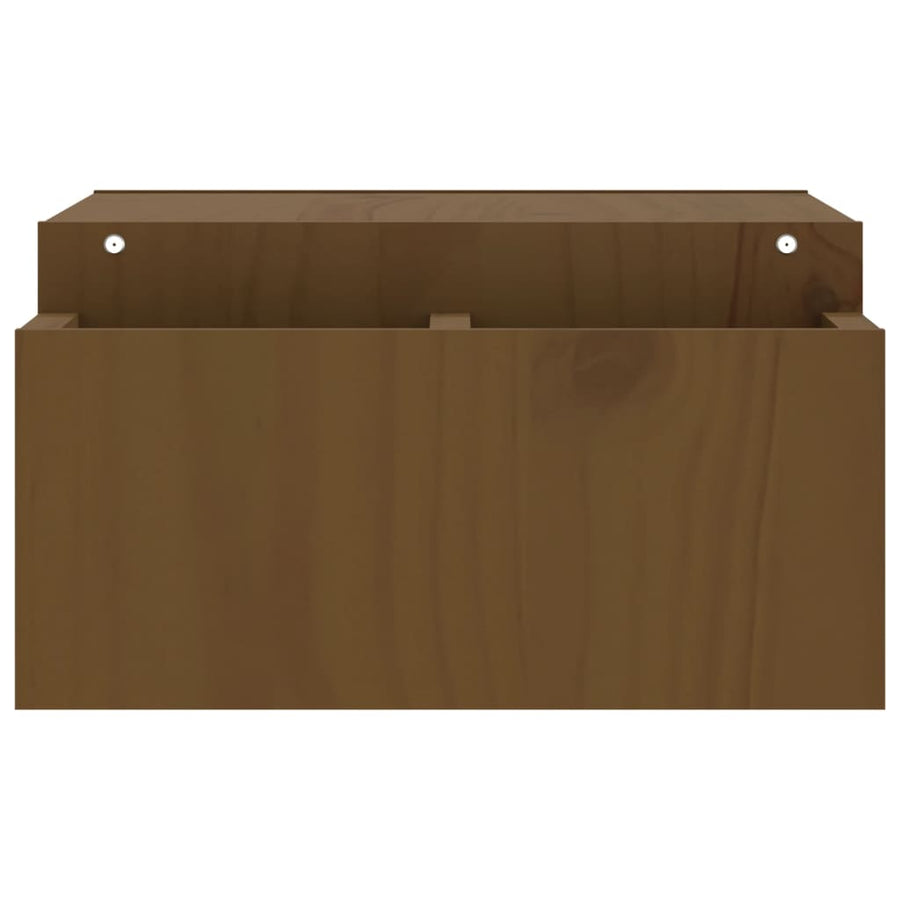 Monitorstandaard 70x27,5x15 cm massief grenenhout honingbruin 70 x 27.5 x 15 cm Honingbruin