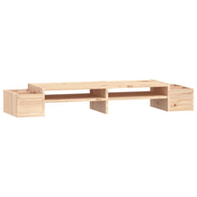 Monitorstandaard 100X27,5X15 Cm Massief Grenenhout 100 x 27.5 x 15 cm Naturel