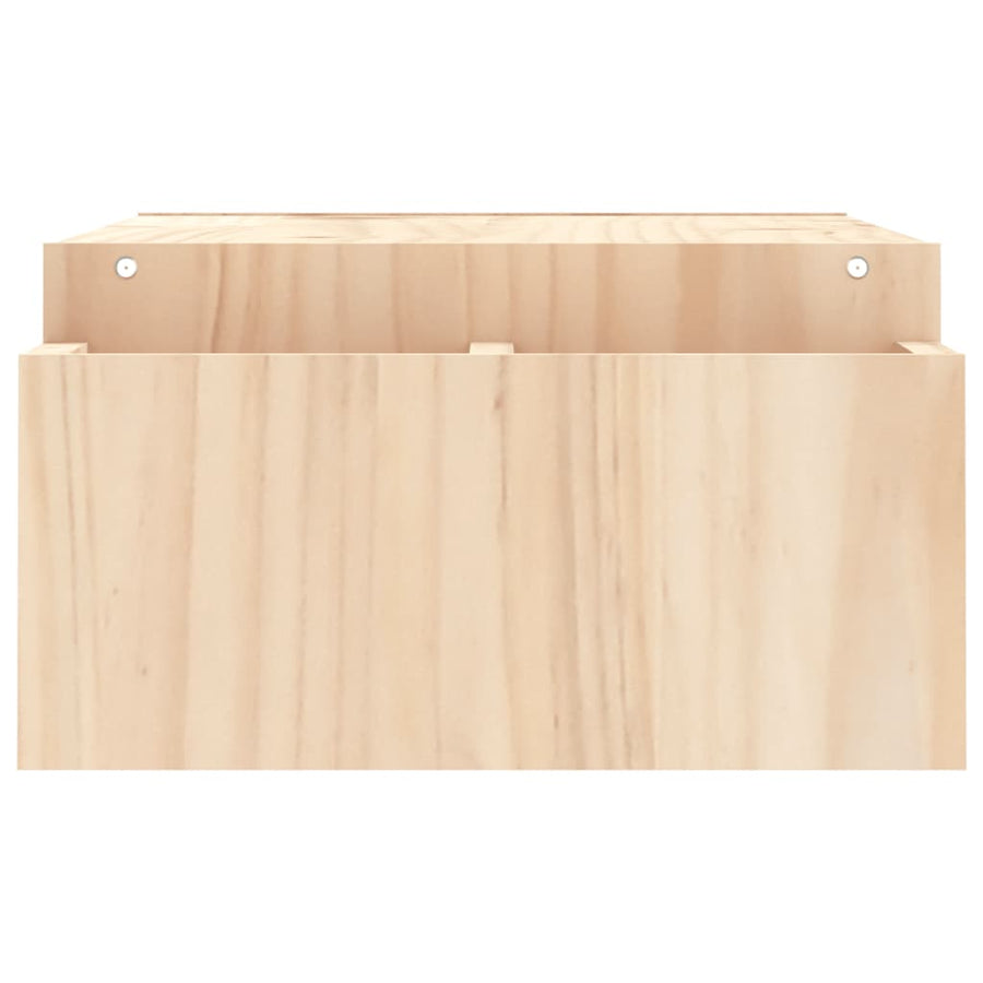 Monitorstandaard 100X27,5X15 Cm Massief Grenenhout 100 x 27.5 x 15 cm Naturel