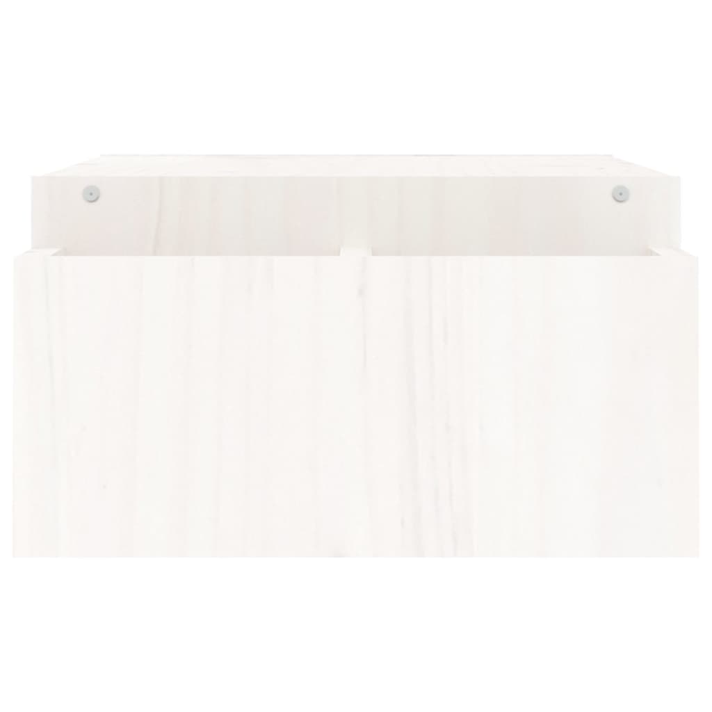 Monitorstandaard 100x27,5x15 cm massief grenenhout wit 100 x 27.5 x 15 cm Wit