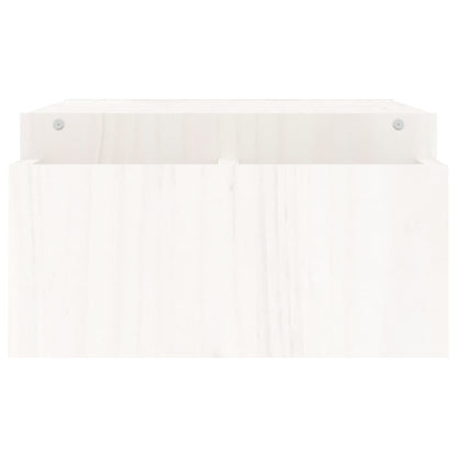 Monitorstandaard 100x27,5x15 cm massief grenenhout wit 100 x 27.5 x 15 cm Wit