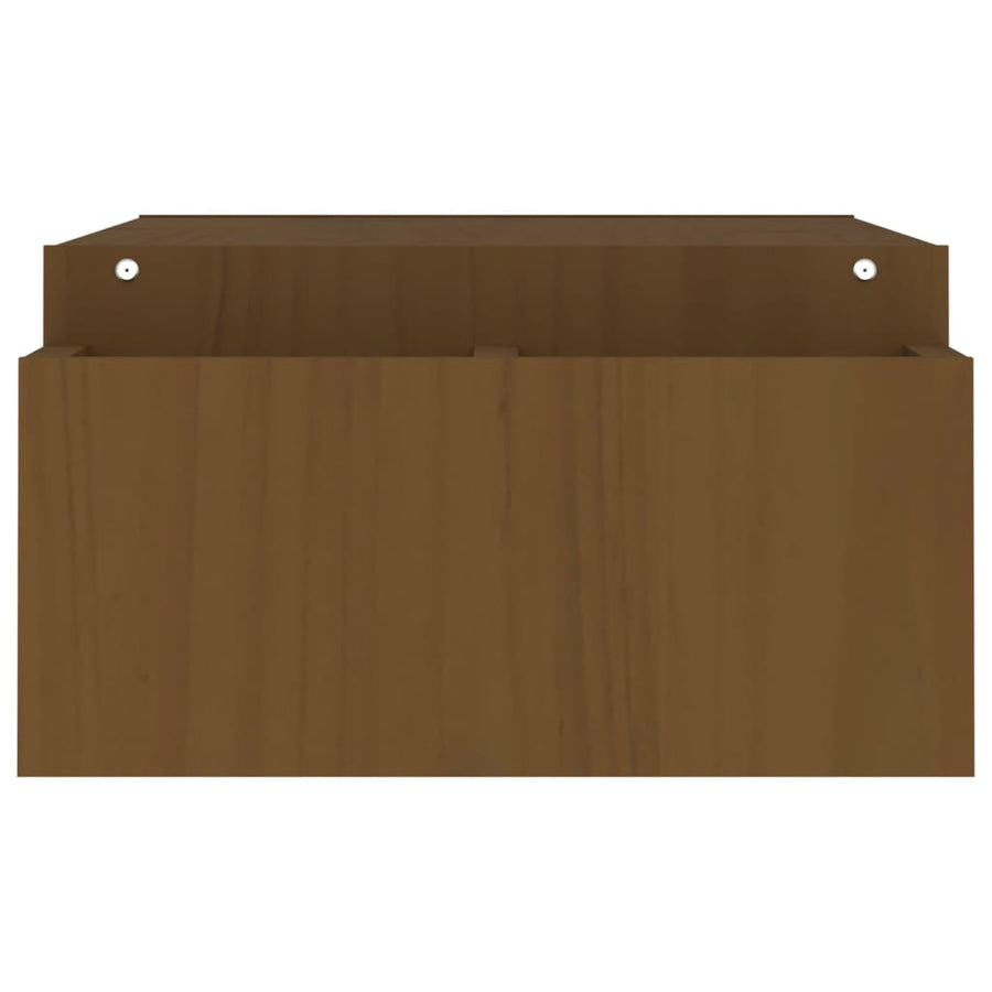 Monitorstandaard 100x27,5x15 cm massief grenenhout honingbruin 100 x 27.5 x 15 cm Honingbruin