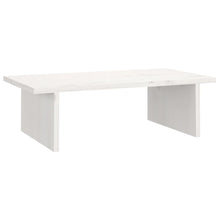 Monitorstandaard 50X27X15 Cm Massief Grenenhout Wit 50 x 27 x 15 cm