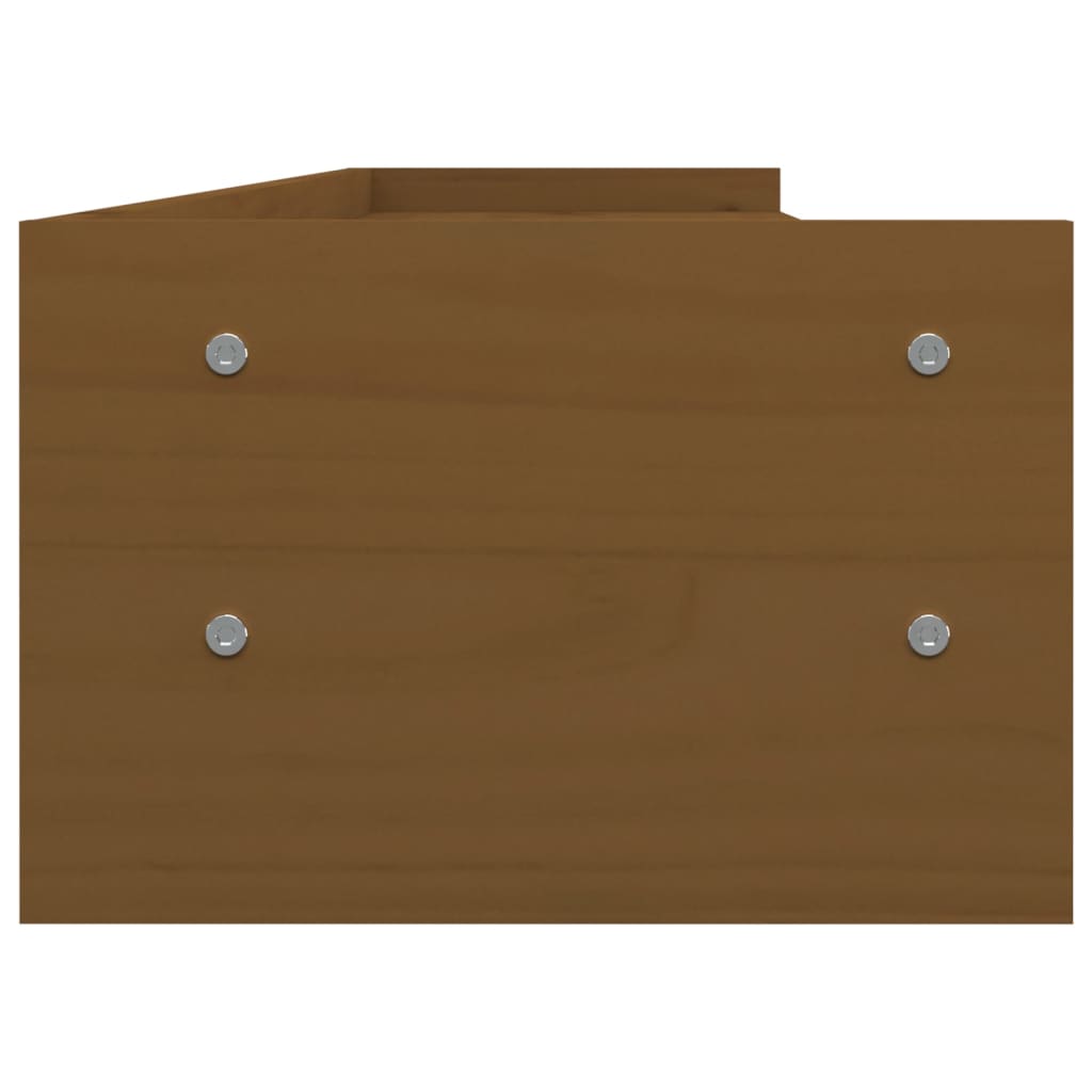 Monitorstandaard 100x24x16 cm massief grenenhout honingbruin 103 x 24 x 16 cm Honingbruin