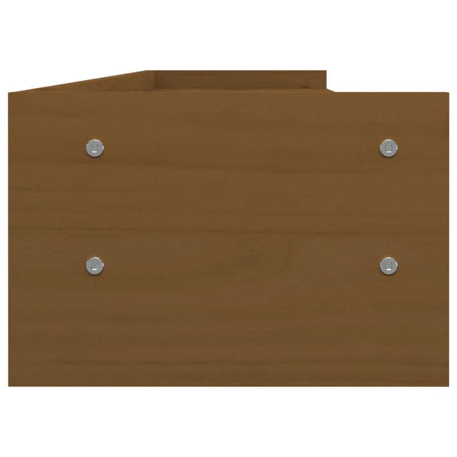 Monitorstandaard 100x24x16 cm massief grenenhout honingbruin 103 x 24 x 16 cm Honingbruin