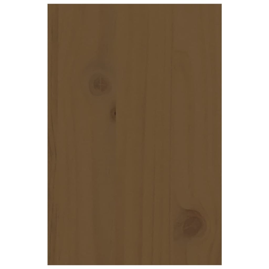 Monitorstandaard 81x20x30 cm massief grenenhout honingbruin Honingbruin