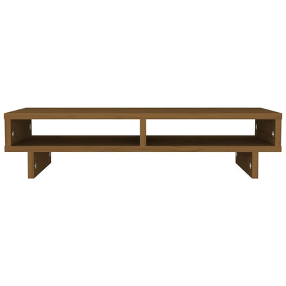 Monitorstandaard 60x27x14 cm massief grenenhout honingbruin 60 x 27 x 14 cm Honingbruin
