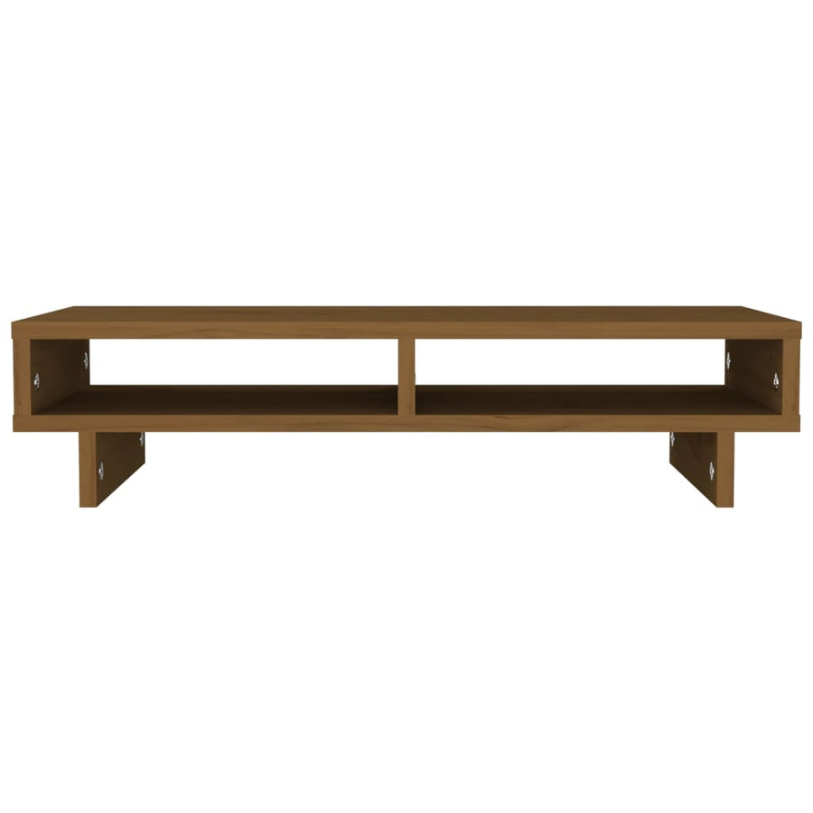Monitorstandaard 60x27x14 cm massief grenenhout honingbruin 60 x 27 x 14 cm Honingbruin