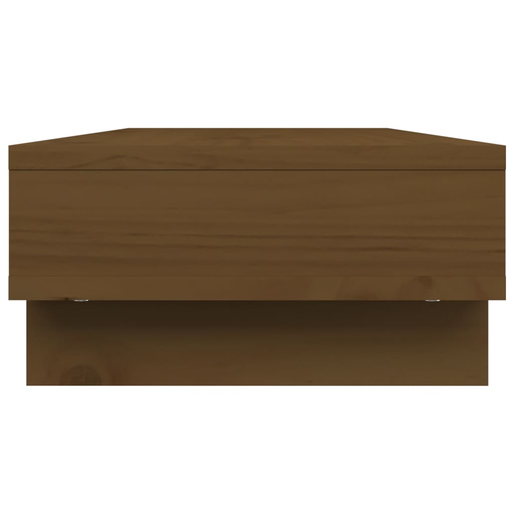 Monitorstandaard 60x27x14 cm massief grenenhout honingbruin 60 x 27 x 14 cm Honingbruin