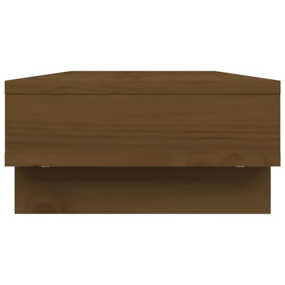 Monitorstandaard 60x27x14 cm massief grenenhout honingbruin 60 x 27 x 14 cm Honingbruin
