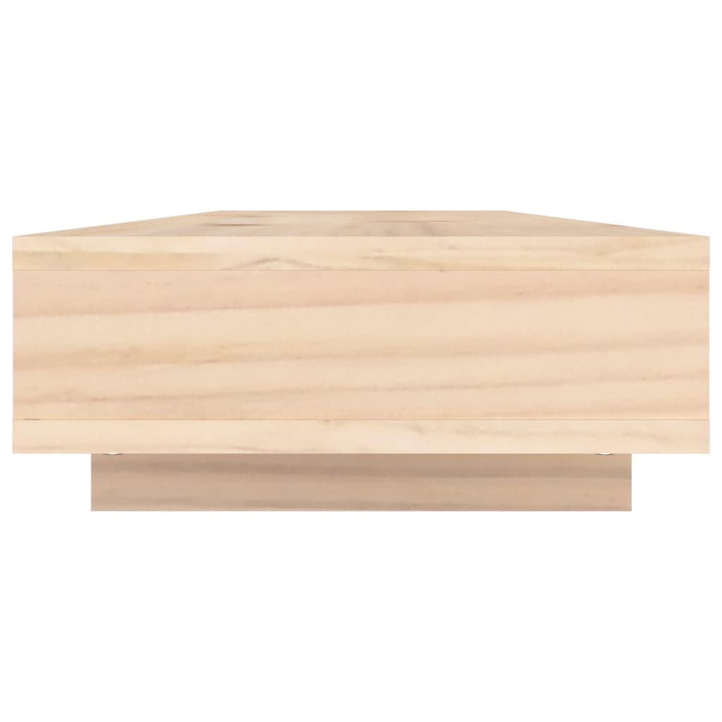 Monitorstandaard 100X27X14 Cm Massief Grenenhout 100 x 27 x 14 cm Naturel