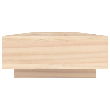 Monitorstandaard 100X27X14 Cm Massief Grenenhout 100 x 27 x 14 cm Naturel