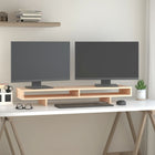 Monitor Stand 100x27x14 cm Solid Pinewood
