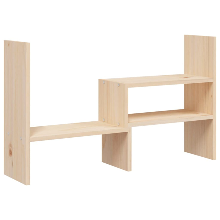 Monitorstandaard (39-72)X17X43 Cm Massief Grenenhout Naturel