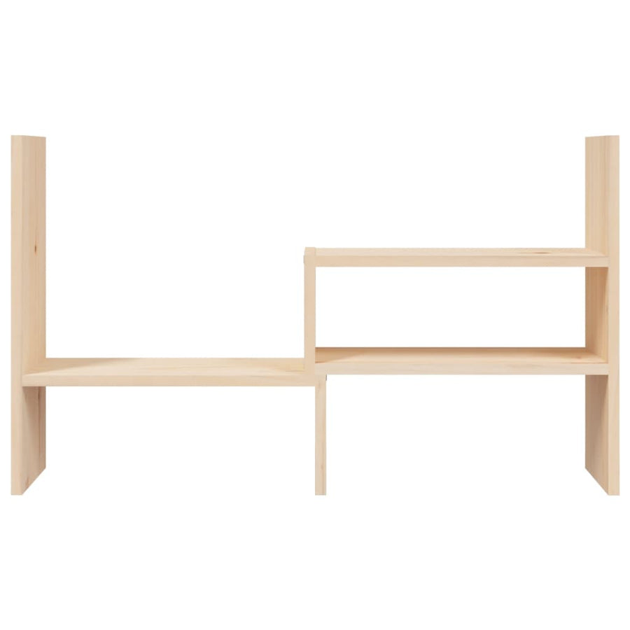 Monitorstandaard (39-72)X17X43 Cm Massief Grenenhout Naturel