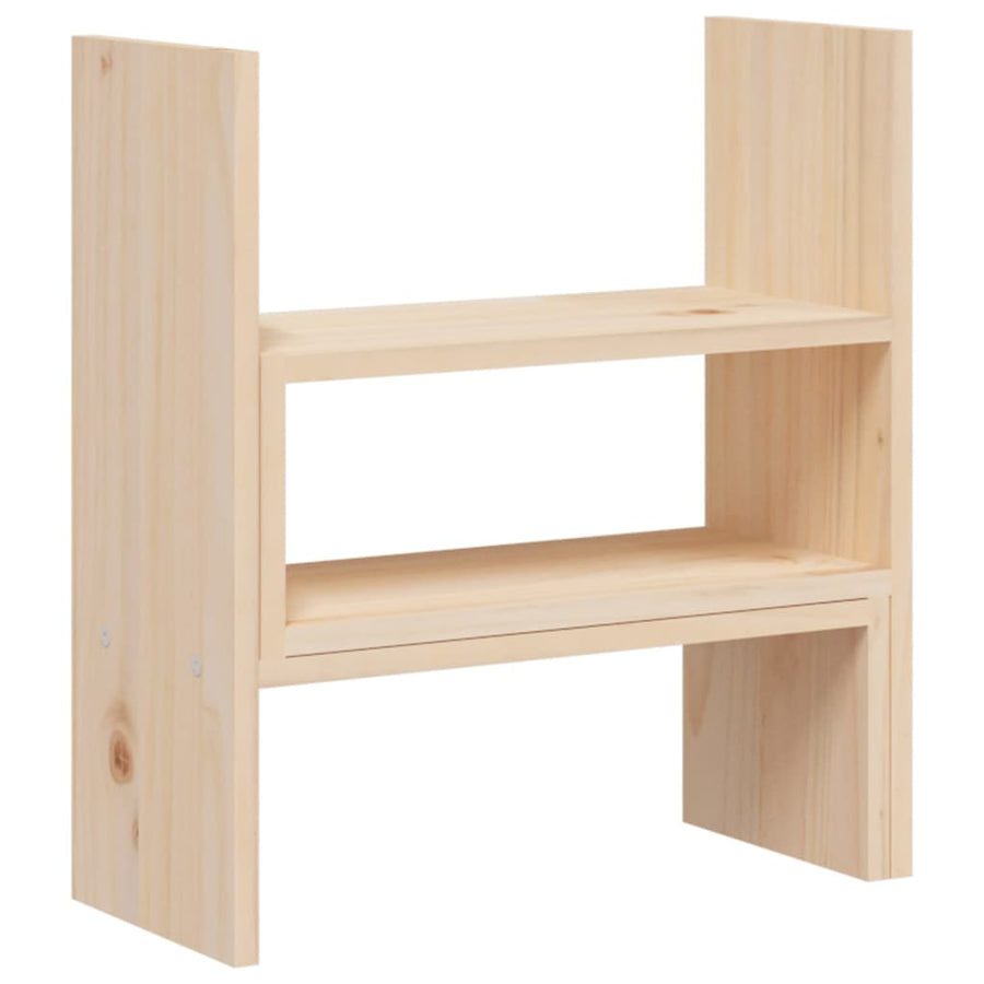 Monitorstandaard (39-72)X17X43 Cm Massief Grenenhout Naturel
