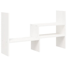 Monitorstandaard (39-72)x17x43 cm massief grenenhout wit Wit