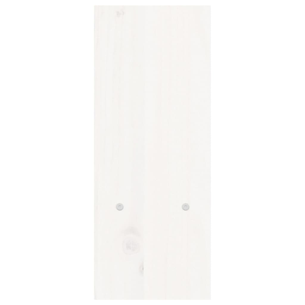 Monitorstandaard (39-72)x17x43 cm massief grenenhout wit Wit