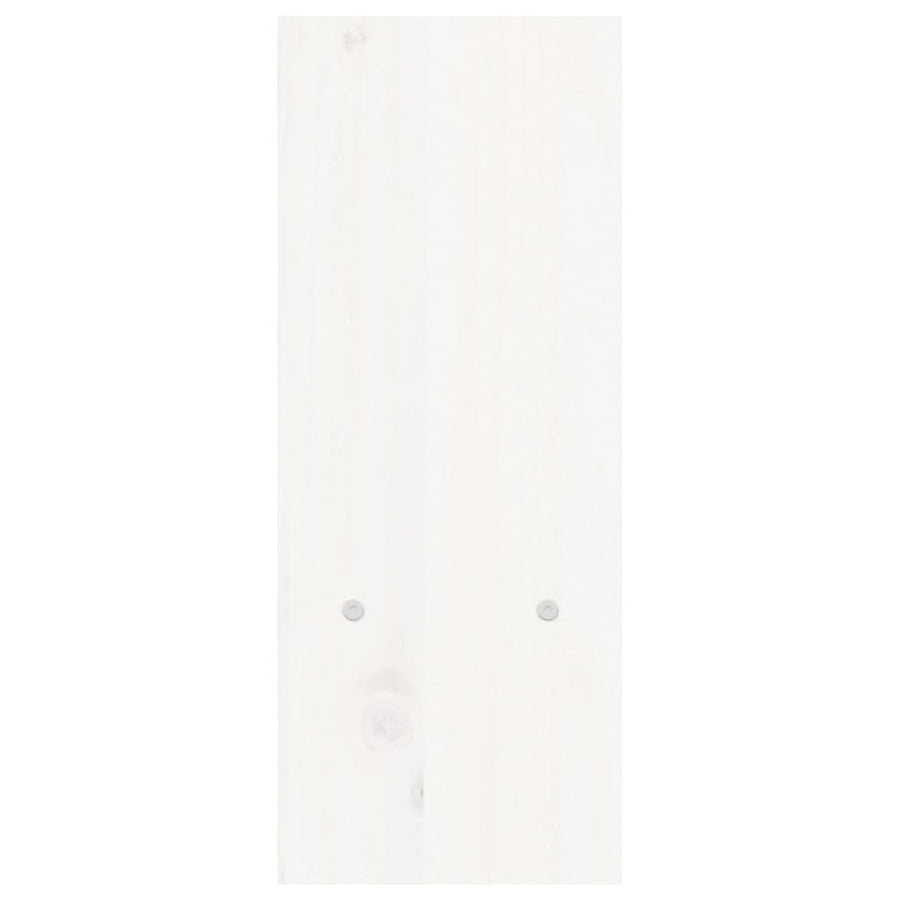Monitorstandaard (39-72)x17x43 cm massief grenenhout wit Wit