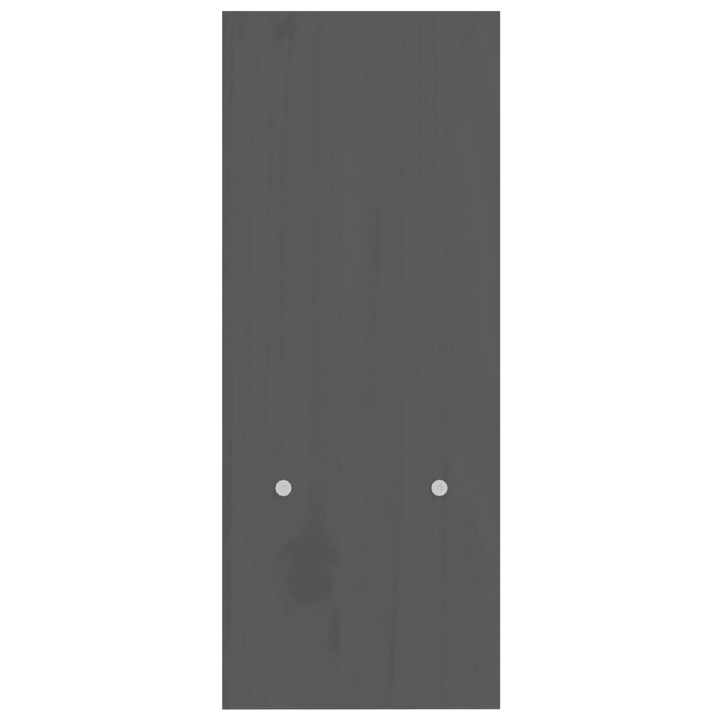 Monitorstandaard (39-72)x17x43 cm massief grenenhout grijs Grijs