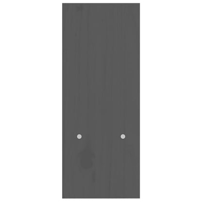 Monitorstandaard (39-72)x17x43 cm massief grenenhout grijs Grijs