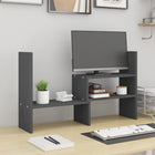 Monitor Stand (39-72)x17x43 cm Solid Pine Grey