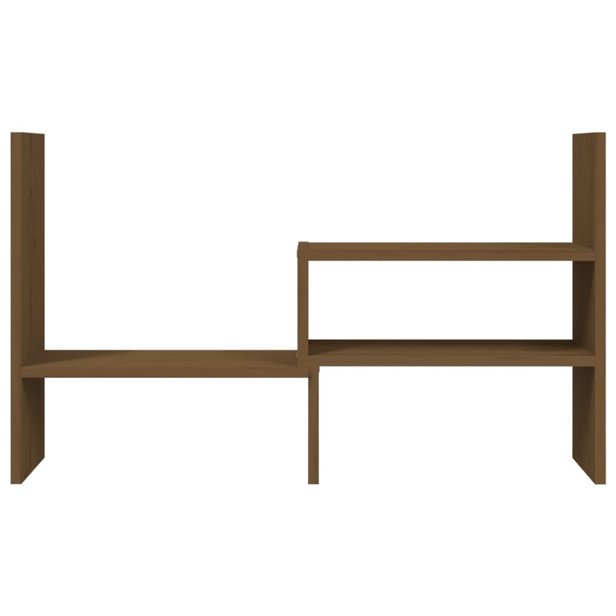 Monitorstandaard (39-72)X17X43 Cm Grenenhout Honingbruin