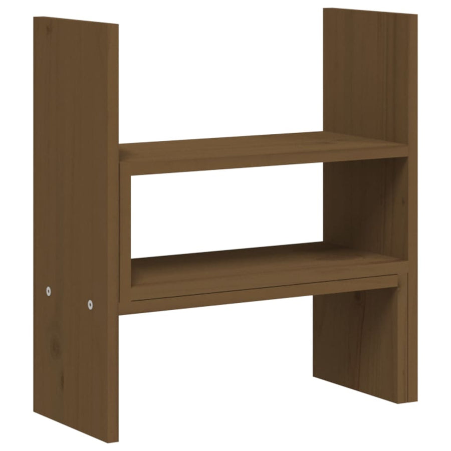 Monitorstandaard (39-72)X17X43 Cm Grenenhout Honingbruin