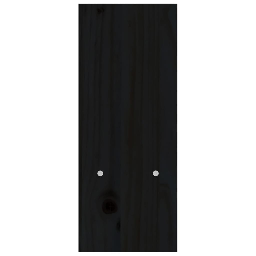 Monitorstandaard (39-72)x17x43 cm massief grenenhout zwart Zwart