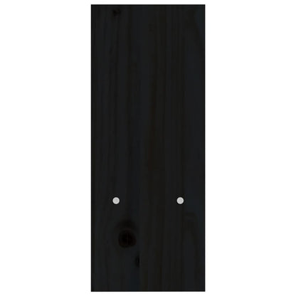 Monitorstandaard (39-72)x17x43 cm massief grenenhout zwart Zwart
