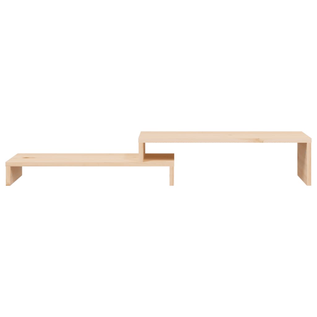 Monitorstandaard (52-101)X22X14 Cm Massief Grenenhout Naturel
