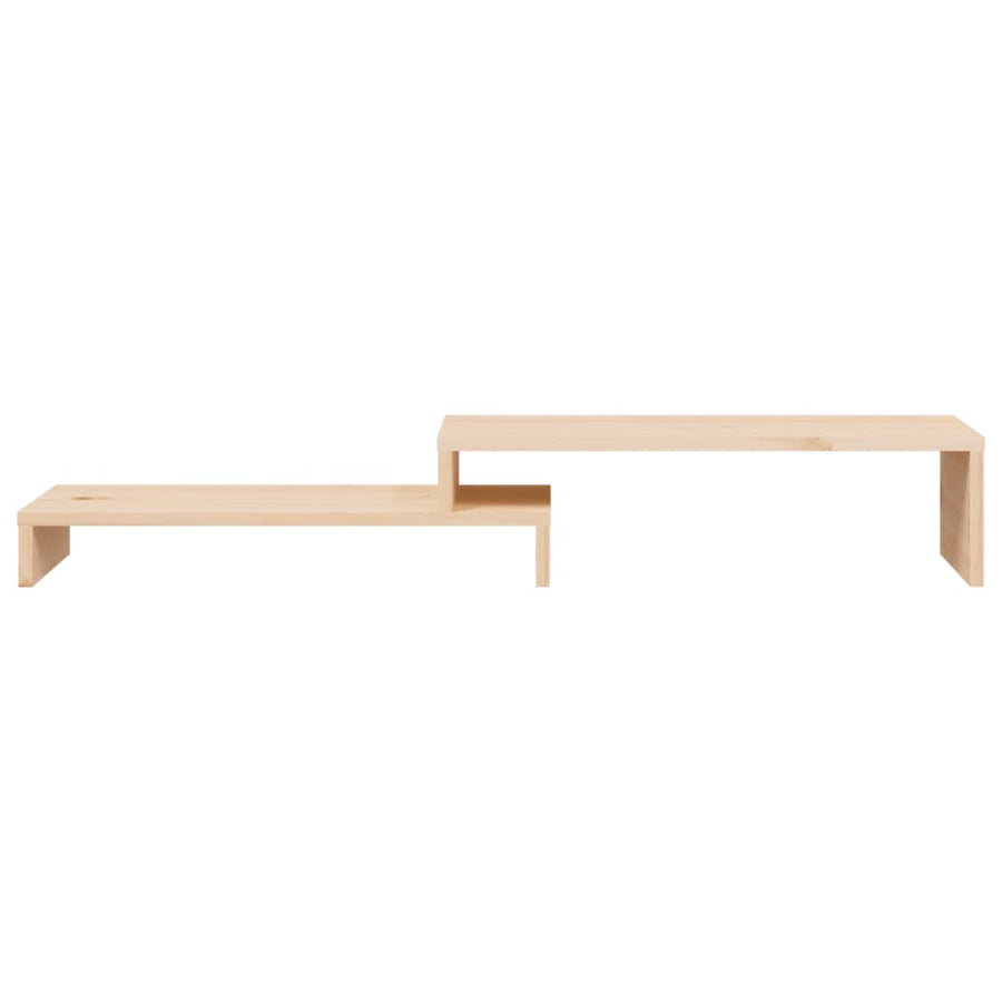 Monitorstandaard (52-101)X22X14 Cm Massief Grenenhout Naturel