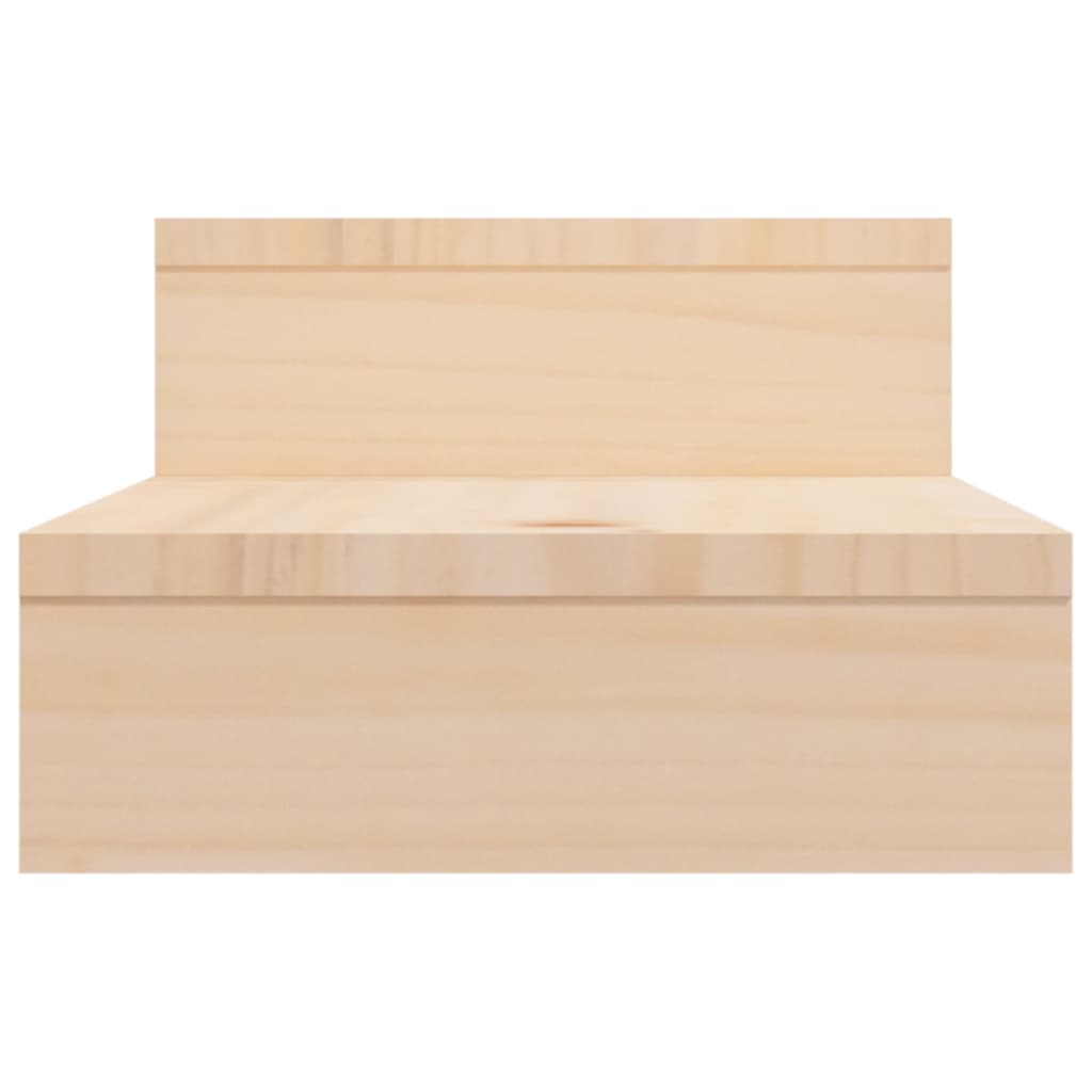 Monitorstandaard (52-101)X22X14 Cm Massief Grenenhout Naturel