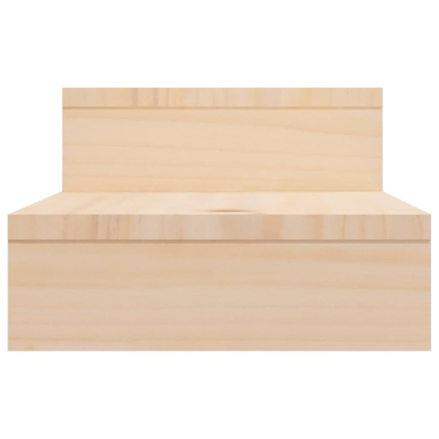 Monitorstandaard (52-101)X22X14 Cm Massief Grenenhout Naturel