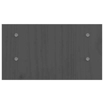 Monitorstandaard 50x27x15 cm massief grenenhout grijs 50 x 27 x 15 cm Grijs
