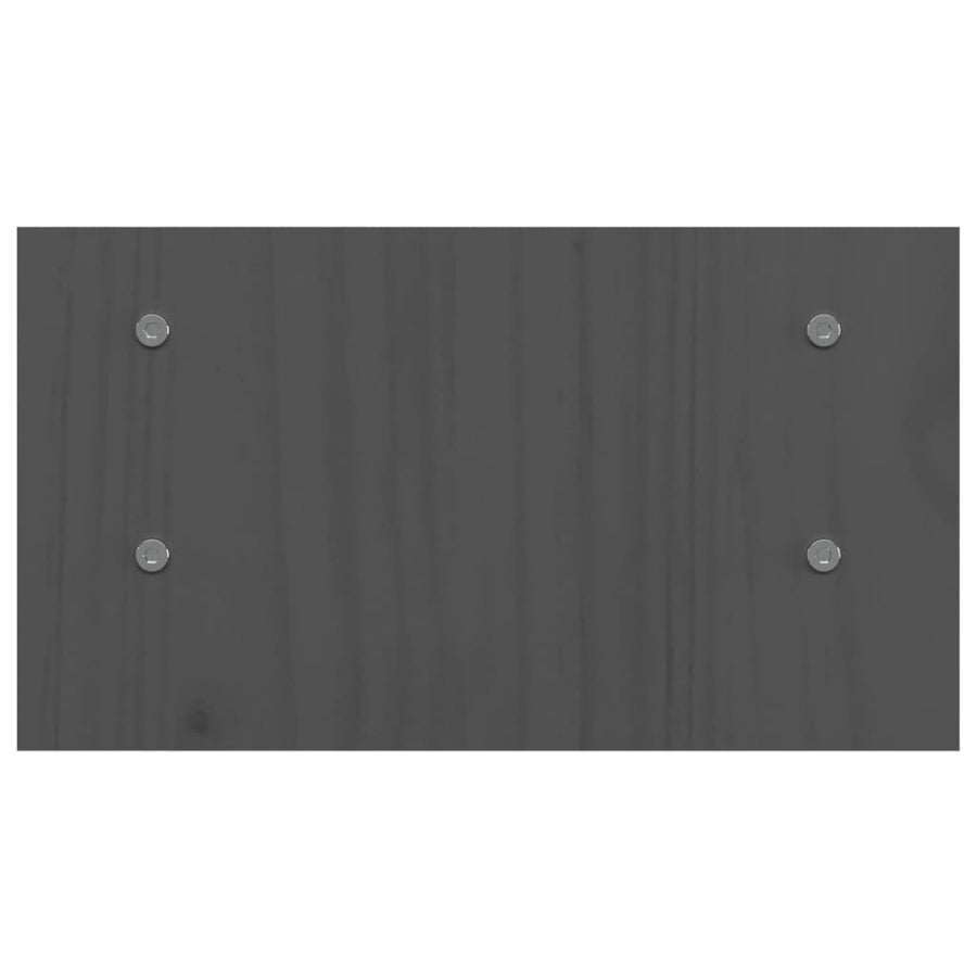 Monitorstandaard 50x27x15 cm massief grenenhout grijs 50 x 27 x 15 cm Grijs