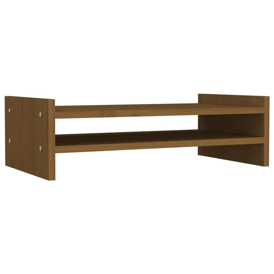 Monitorstandaard 50x27x15 cm massief grenenhout honingbruin 50 x 27 x 15 cm Honingbruin
