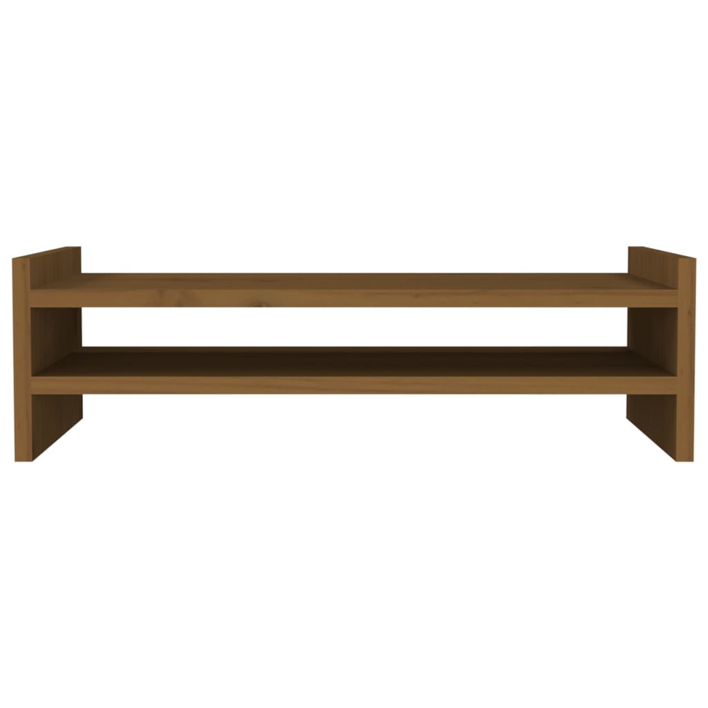 Monitorstandaard 50x27x15 cm massief grenenhout honingbruin 50 x 27 x 15 cm Honingbruin