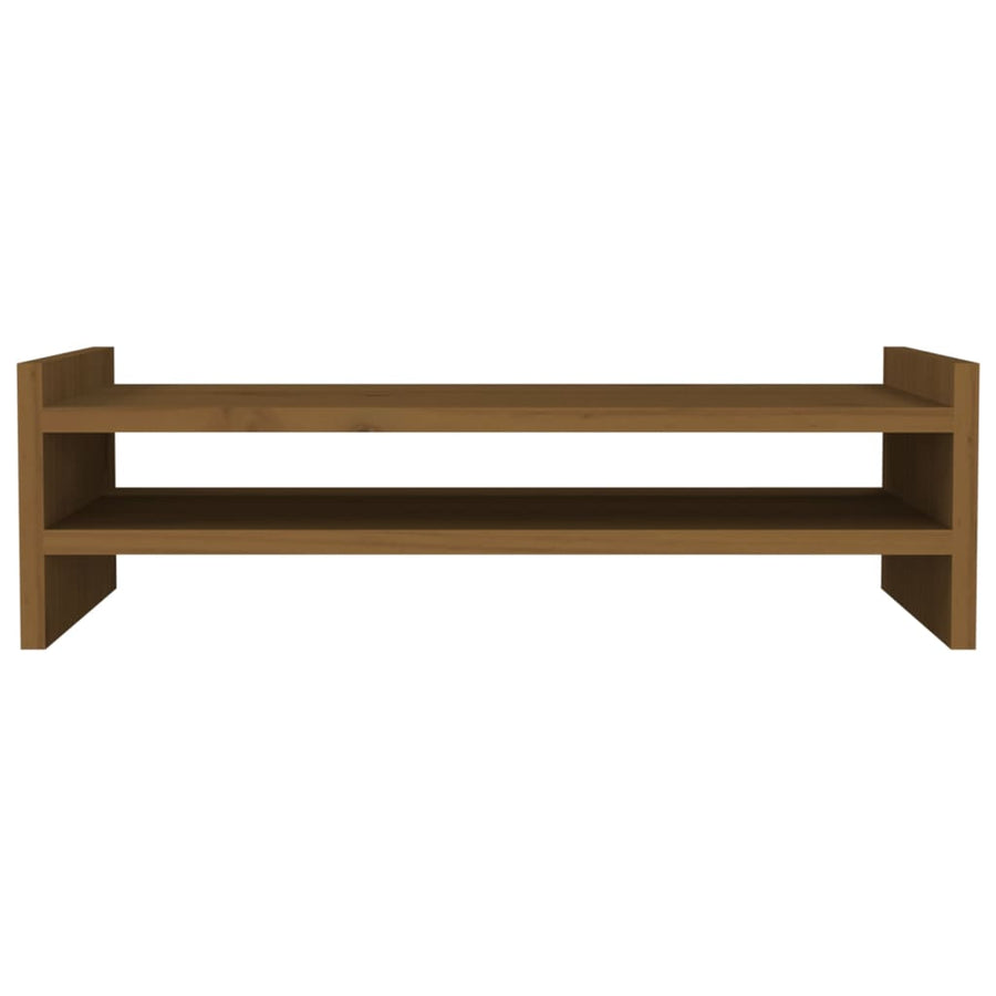 Monitorstandaard 50x27x15 cm massief grenenhout honingbruin 50 x 27 x 15 cm Honingbruin