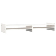 Monitorstandaard 100x27x15 cm massief grenenhout wit 100 x 27 x 15 cm Wit