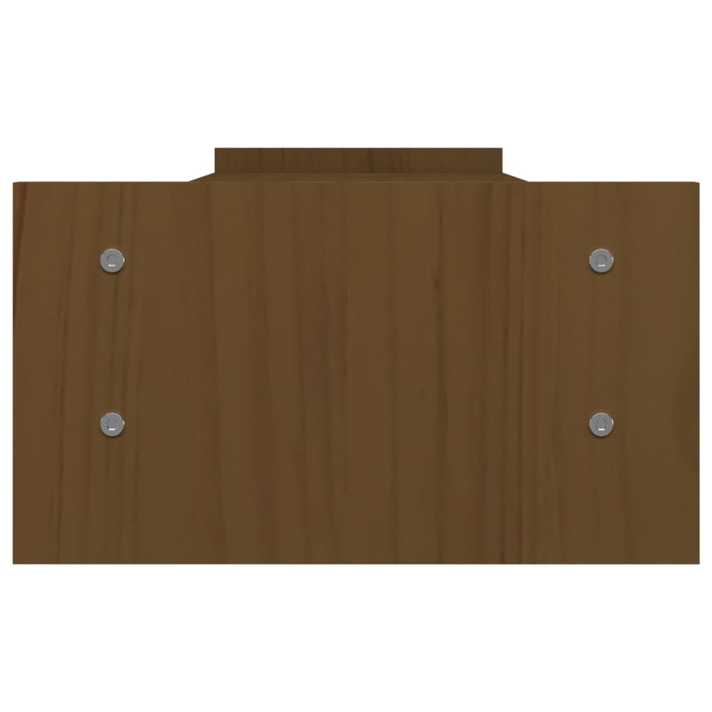 Monitorstandaard 100x27x15 cm massief grenenhout honingbruin 100 x 27 x 15 cm Honingbruin