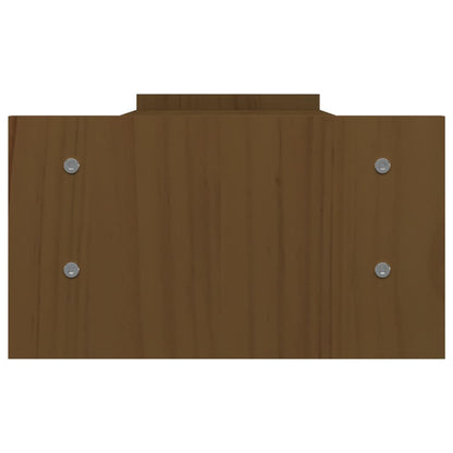 Monitorstandaard 100x27x15 cm massief grenenhout honingbruin 100 x 27 x 15 cm Honingbruin