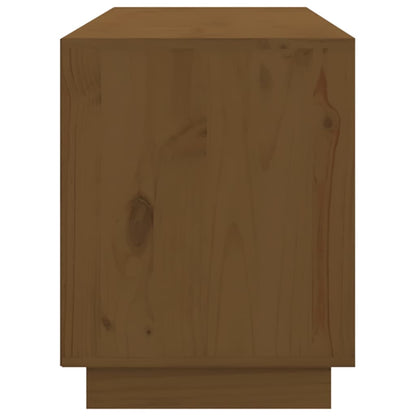 Tv-Meubel 76X37X47,5 Cm Massief Grenenhout Honingbruin
