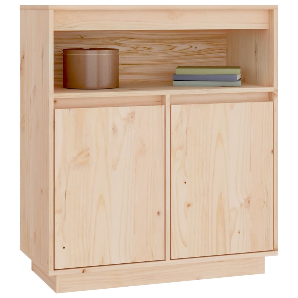 Dressoir 70X34X80 Cm Massief Grenenhout