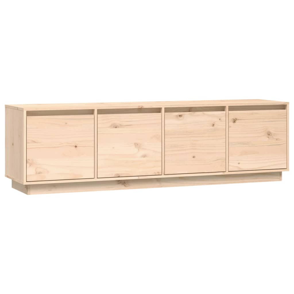 Tv-Meubel 156X37X45 Cm Massief Grenenhout Naturel