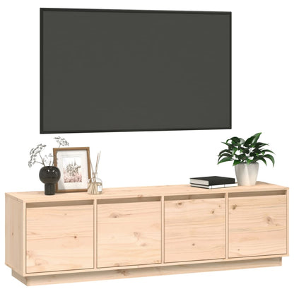 Tv-Meubel 156X37X45 Cm Massief Grenenhout Naturel