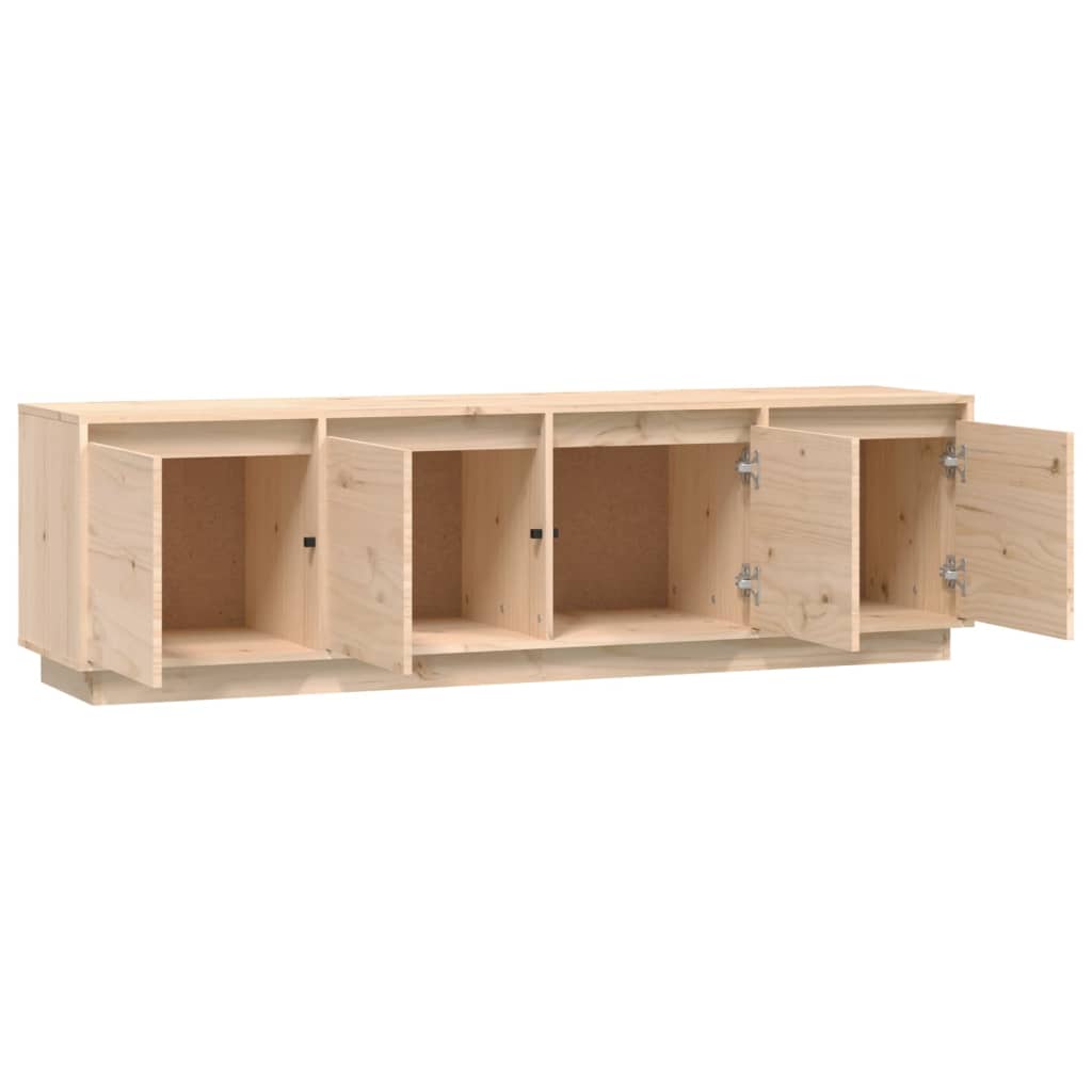 Tv-Meubel 156X37X45 Cm Massief Grenenhout Naturel